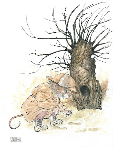 Hoping to find Mole's tracks - The Wind in the Willows - Angel Dominguez