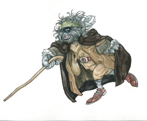 He tapped before him with a stick - Treasure Island