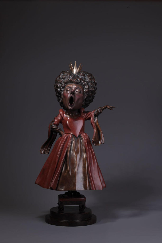 Large version of The Queen of Hearts - Limited Edition Bronze Sculpture