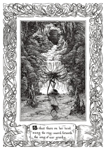 Grendel's Mother faces Beowulf - Alice Cao - Beowulf