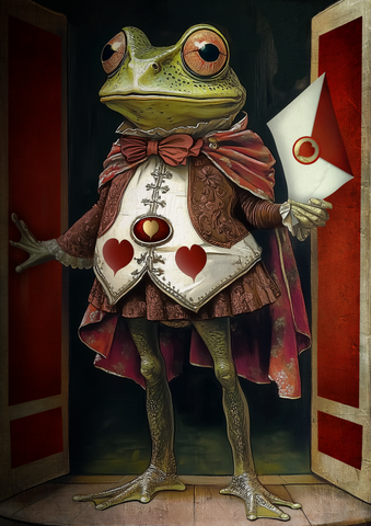 The Frog Footman - Alice in Wonderland.