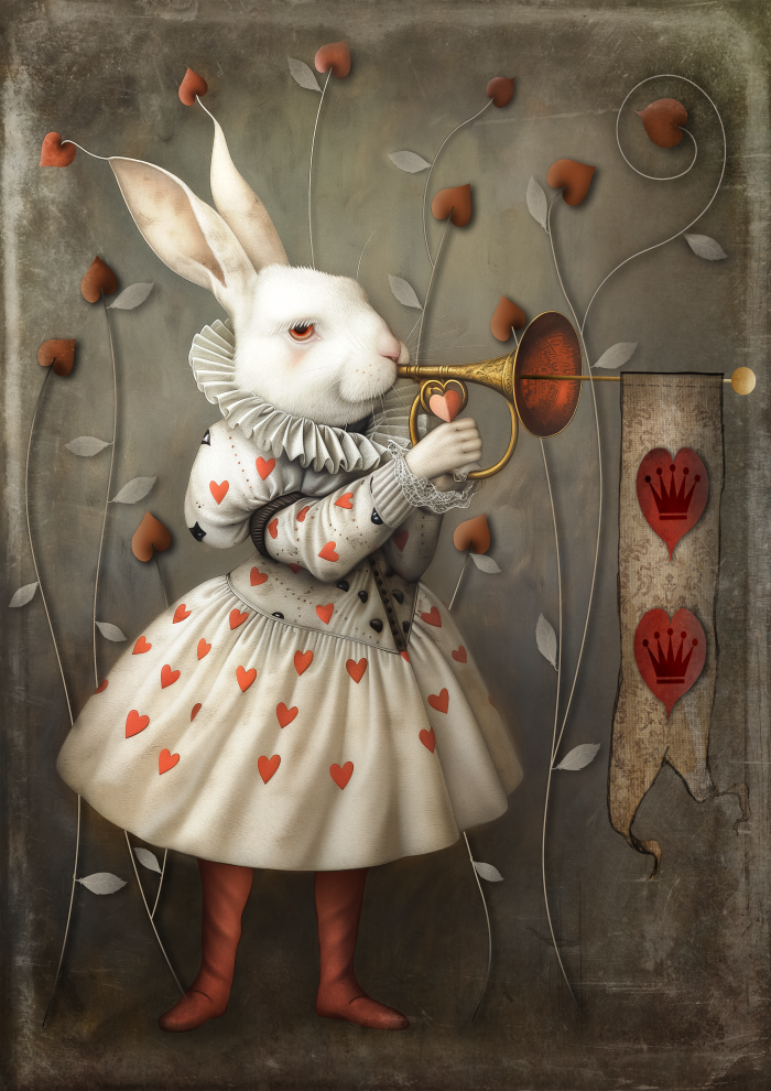 The White Rabbit at Court - Alice in Wonderland