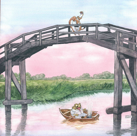 A great stone, dropped from above - The Wind in the Willows - Angel Dominguez