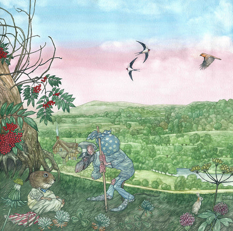 Then with a pleasant smile turned from the track - The Wind in the Willows - Angel Dominguez