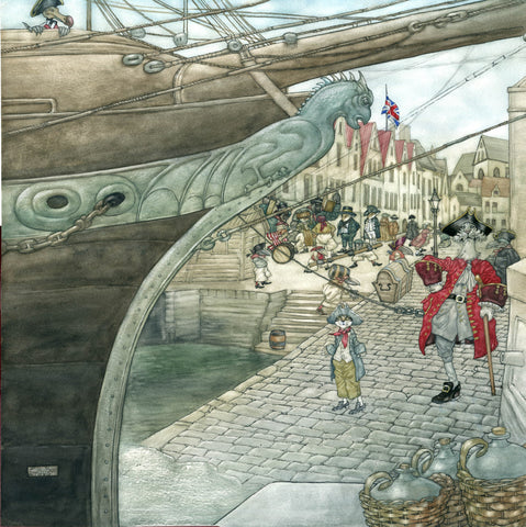 I saw the most wonderful figureheads - Treasure Island