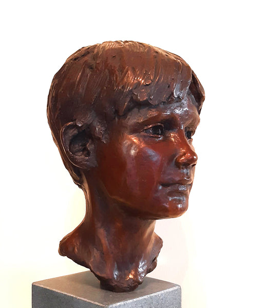 Peter Pan Bust by Vivien Mallock