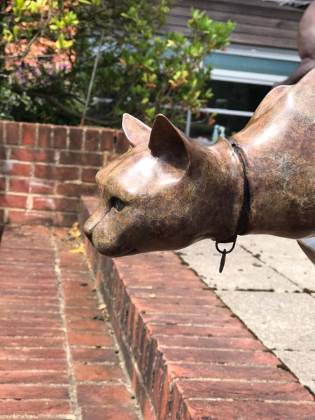 Poised - A Bronze Cat by Matt Duke