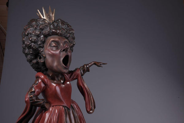 Large version of The Queen of Hearts - Limited Edition Bronze Sculpture